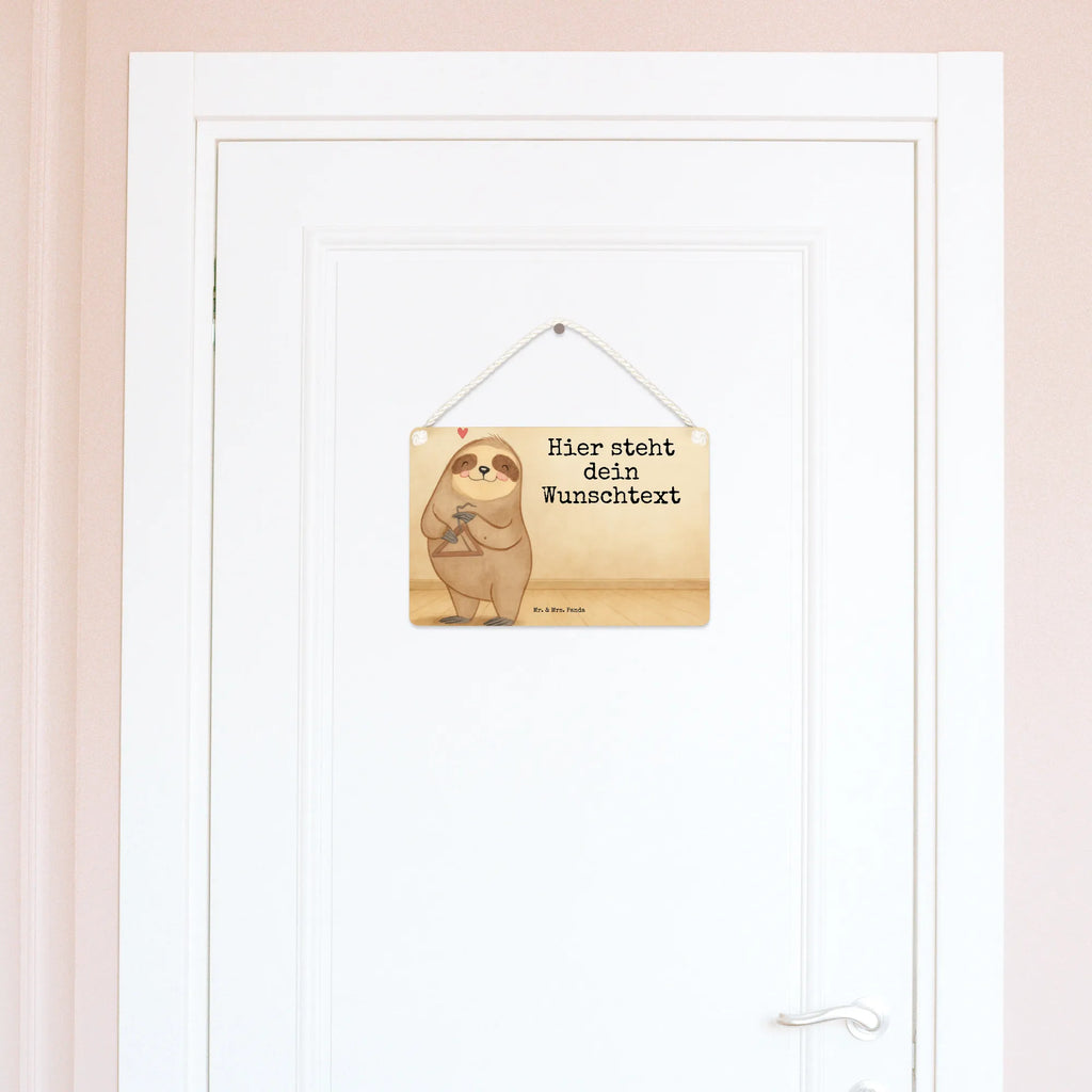 Personalised decorative sign sloth Triangle Design Instruments, gifts for musicians, music enthusiasts