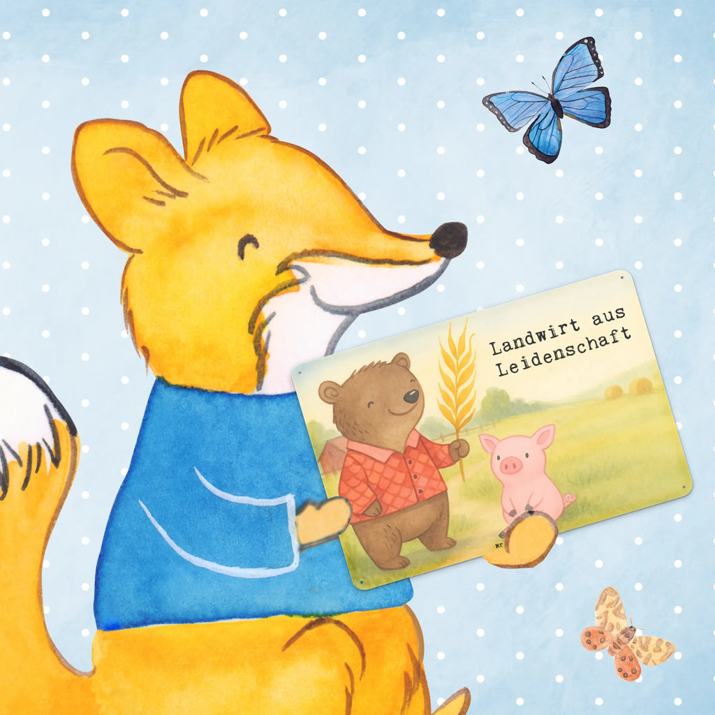 Metalowy szyld Rolnik Pasja Design Prezent, Dziękuję, Zawód, Wykształcenie, Jubileusz, Pożegnanie, Emerytura, Kolega, Koleżanka, Dawać, Pracownik, Współpracownik, Dziękuję bardzo