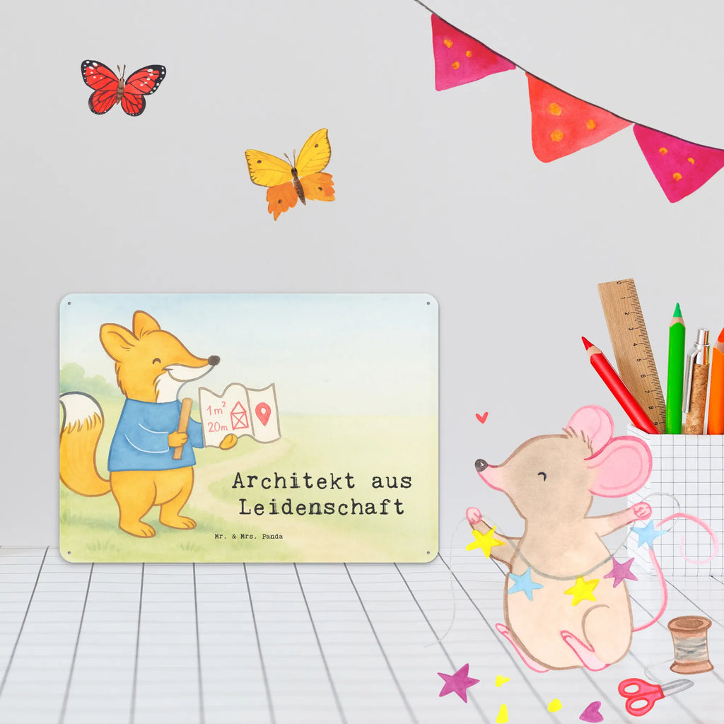 Tin sign architect Passion Design gift, sayings, gift idea, best, farewell gift, passing exam, anniversary, retirement, promotion, job start, profession