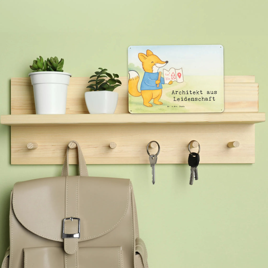 Tin sign architect Passion Design gift, sayings, gift idea, best, farewell gift, passing exam, anniversary, retirement, promotion, job start, profession