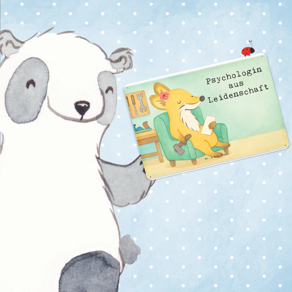 Metalowy szyld psycholożka Pasja Design Prezent, Dziękuję, Zawód, Wykształcenie, Jubileusz, Pożegnanie, Emerytura, Kolega, Koleżanka, Dawać, Pracownik, Współpracownik, Dziękuję bardzo