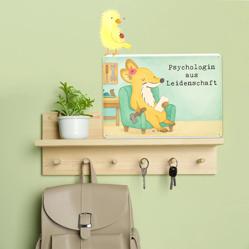 Metalowy szyld psycholożka Pasja Design Prezent, Dziękuję, Zawód, Wykształcenie, Jubileusz, Pożegnanie, Emerytura, Kolega, Koleżanka, Dawać, Pracownik, Współpracownik, Dziękuję bardzo