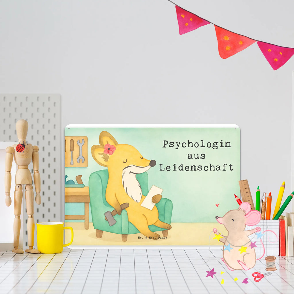 Metalowy szyld psycholożka Pasja Design Prezent, Dziękuję, Zawód, Wykształcenie, Jubileusz, Pożegnanie, Emerytura, Kolega, Koleżanka, Dawać, Pracownik, Współpracownik, Dziękuję bardzo