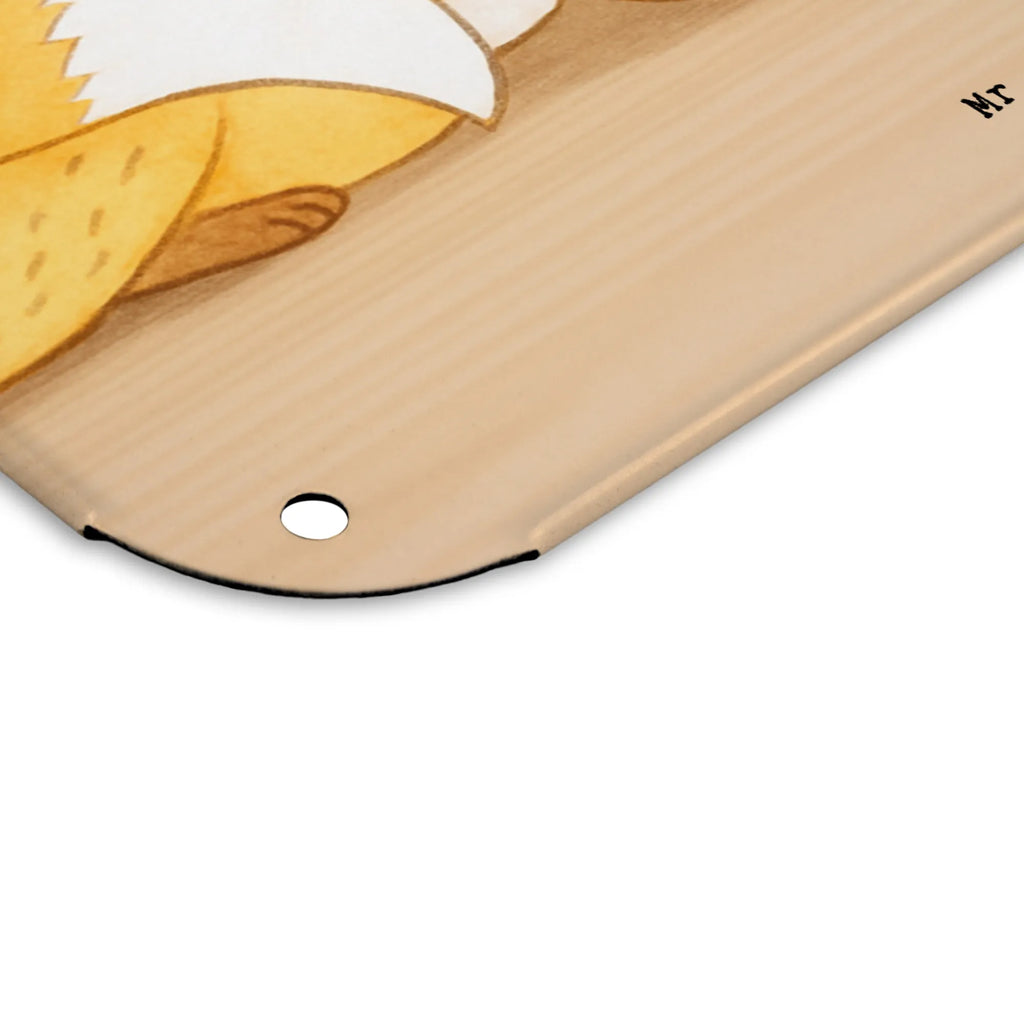 Tin sign Fox To read Design Gift, giving, thank you, award, profit, athlete, bookworm, read books, read