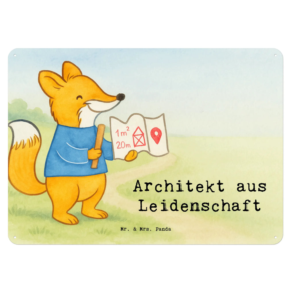 Tin sign architect Passion Design gift, sayings, gift idea, best, farewell gift, passing exam, anniversary, retirement, promotion, job start, profession