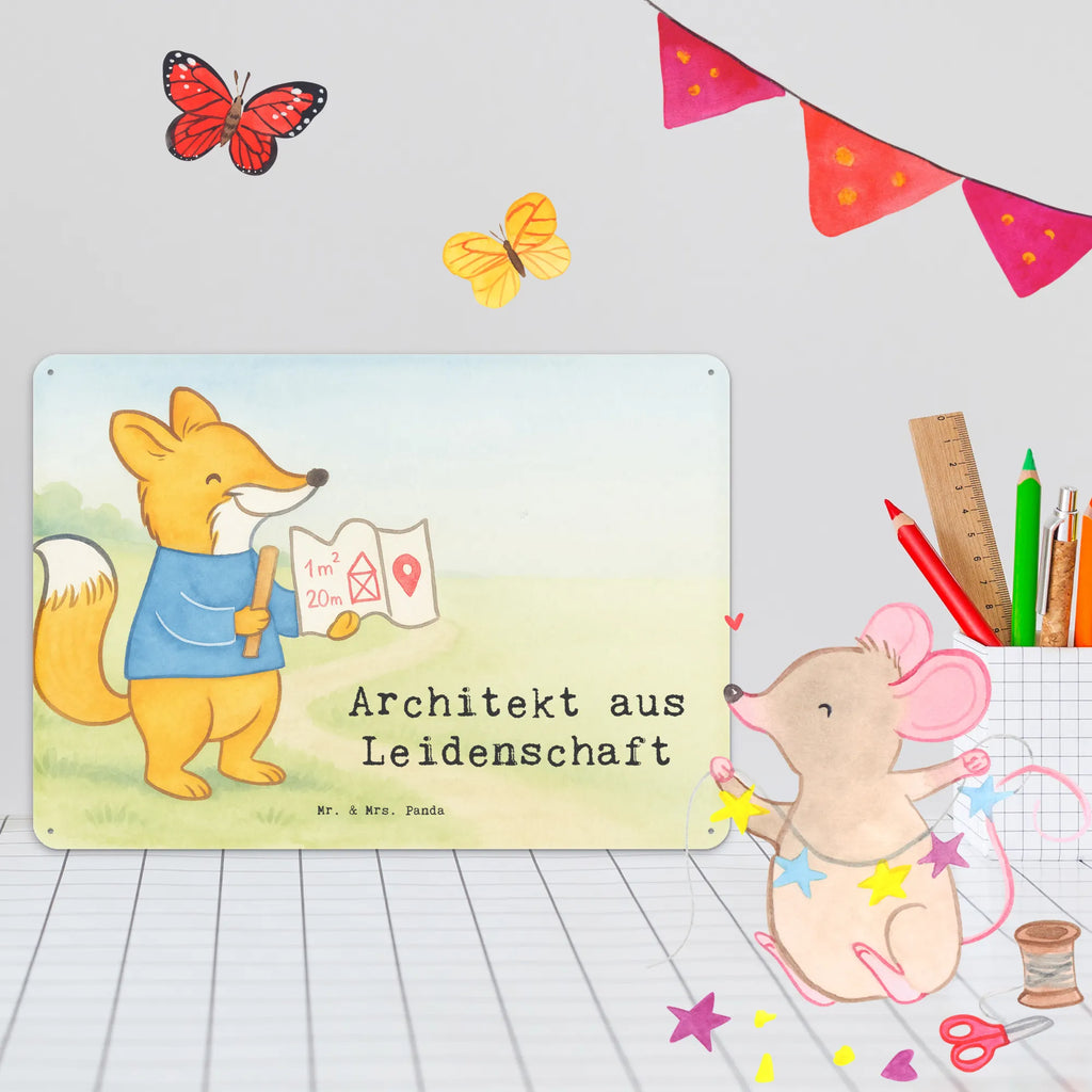 Tin sign architect Passion Design gift, sayings, gift idea, best, farewell gift, passing exam, anniversary, retirement, promotion, job start, profession