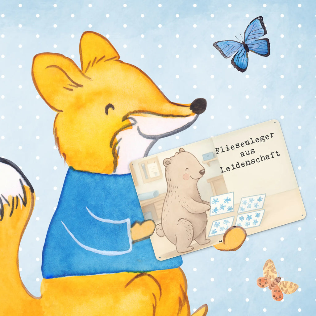 Metalowy szyld płytkarz pasja Design Prezent, Dziękuję, Zawód, Wykształcenie, Jubileusz, Pożegnanie, Emerytura, Kolega, Koleżanka, Dawać, Pracownik, Współpracownik, Dziękuję bardzo