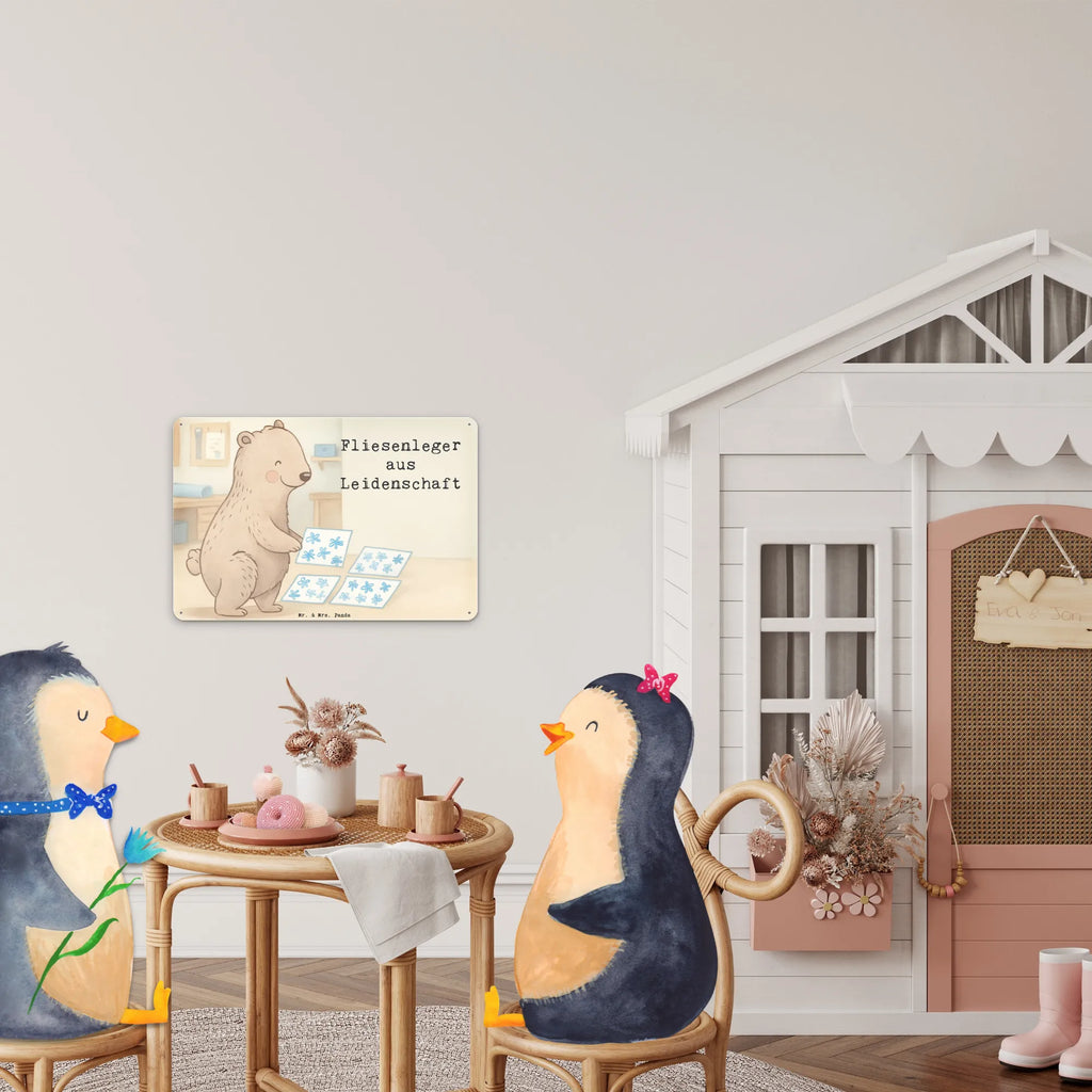 Metalowy szyld płytkarz pasja Design Prezent, Dziękuję, Zawód, Wykształcenie, Jubileusz, Pożegnanie, Emerytura, Kolega, Koleżanka, Dawać, Pracownik, Współpracownik, Dziękuję bardzo