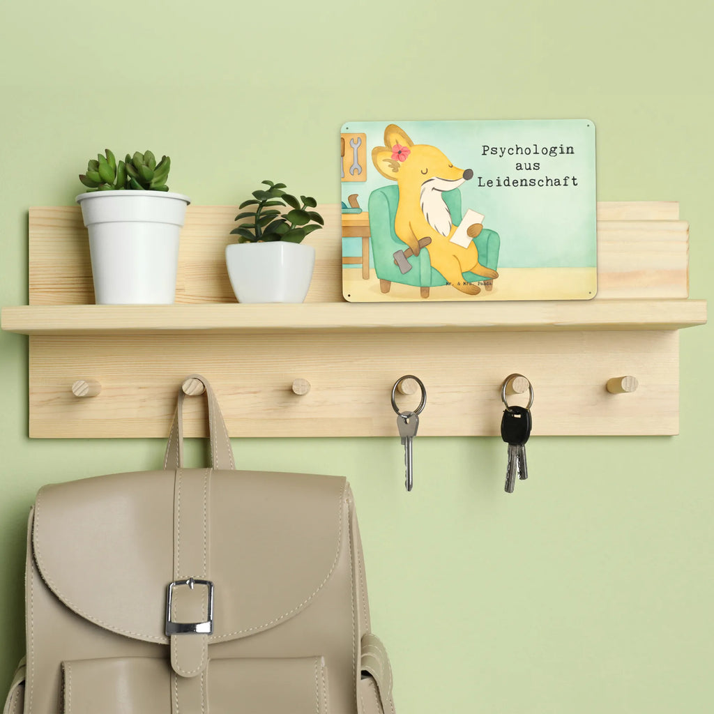 Metalowy szyld psycholożka Pasja Design Prezent, Dziękuję, Zawód, Wykształcenie, Jubileusz, Pożegnanie, Emerytura, Kolega, Koleżanka, Dawać, Pracownik, Współpracownik, Dziękuję bardzo