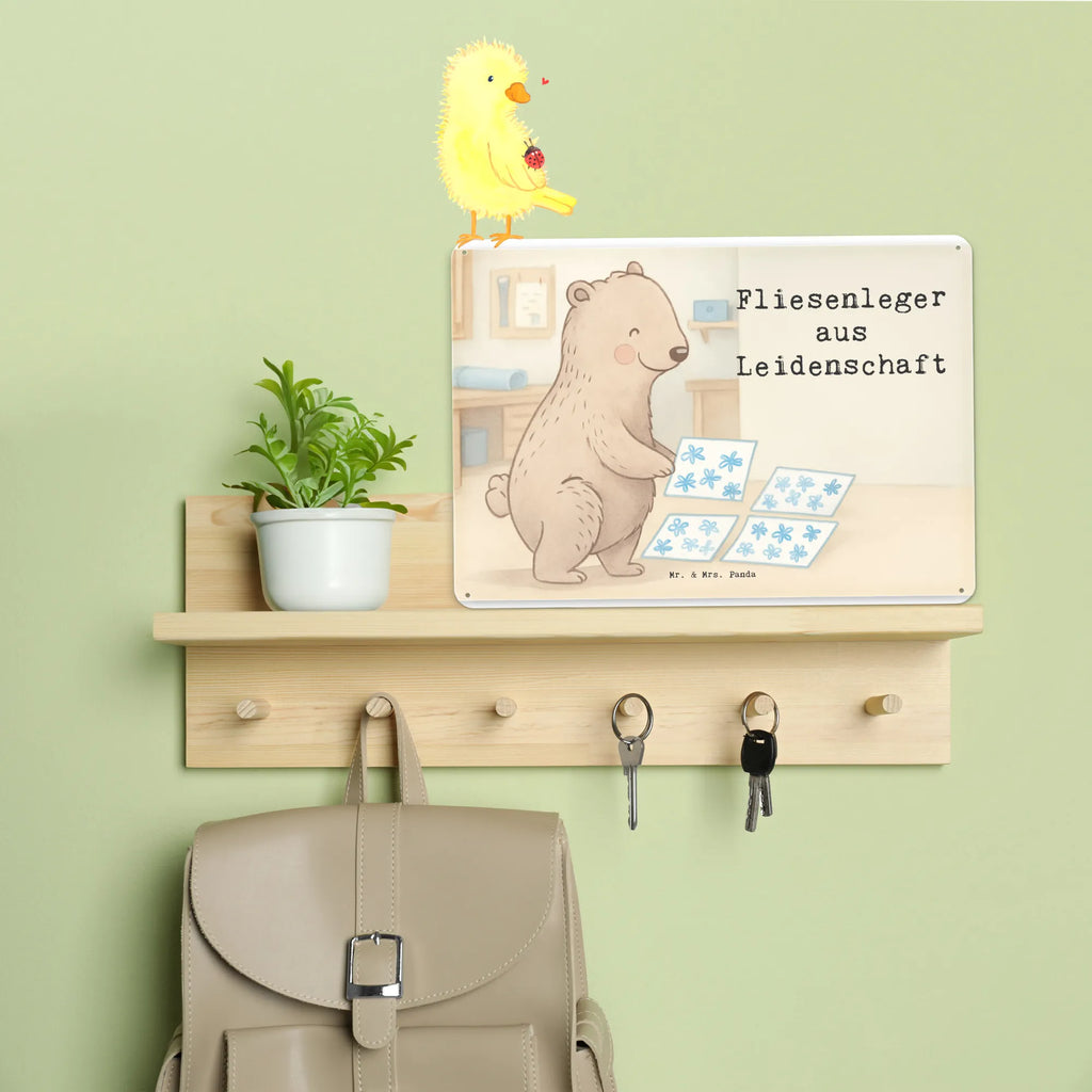 Metalowy szyld płytkarz pasja Design Prezent, Dziękuję, Zawód, Wykształcenie, Jubileusz, Pożegnanie, Emerytura, Kolega, Koleżanka, Dawać, Pracownik, Współpracownik, Dziękuję bardzo