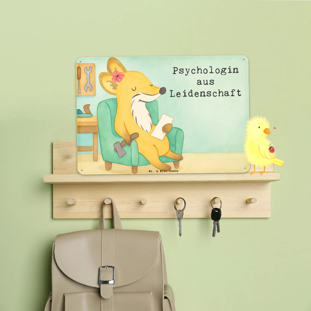 Metalowy szyld psycholożka Pasja Design Prezent, Dziękuję, Zawód, Wykształcenie, Jubileusz, Pożegnanie, Emerytura, Kolega, Koleżanka, Dawać, Pracownik, Współpracownik, Dziękuję bardzo