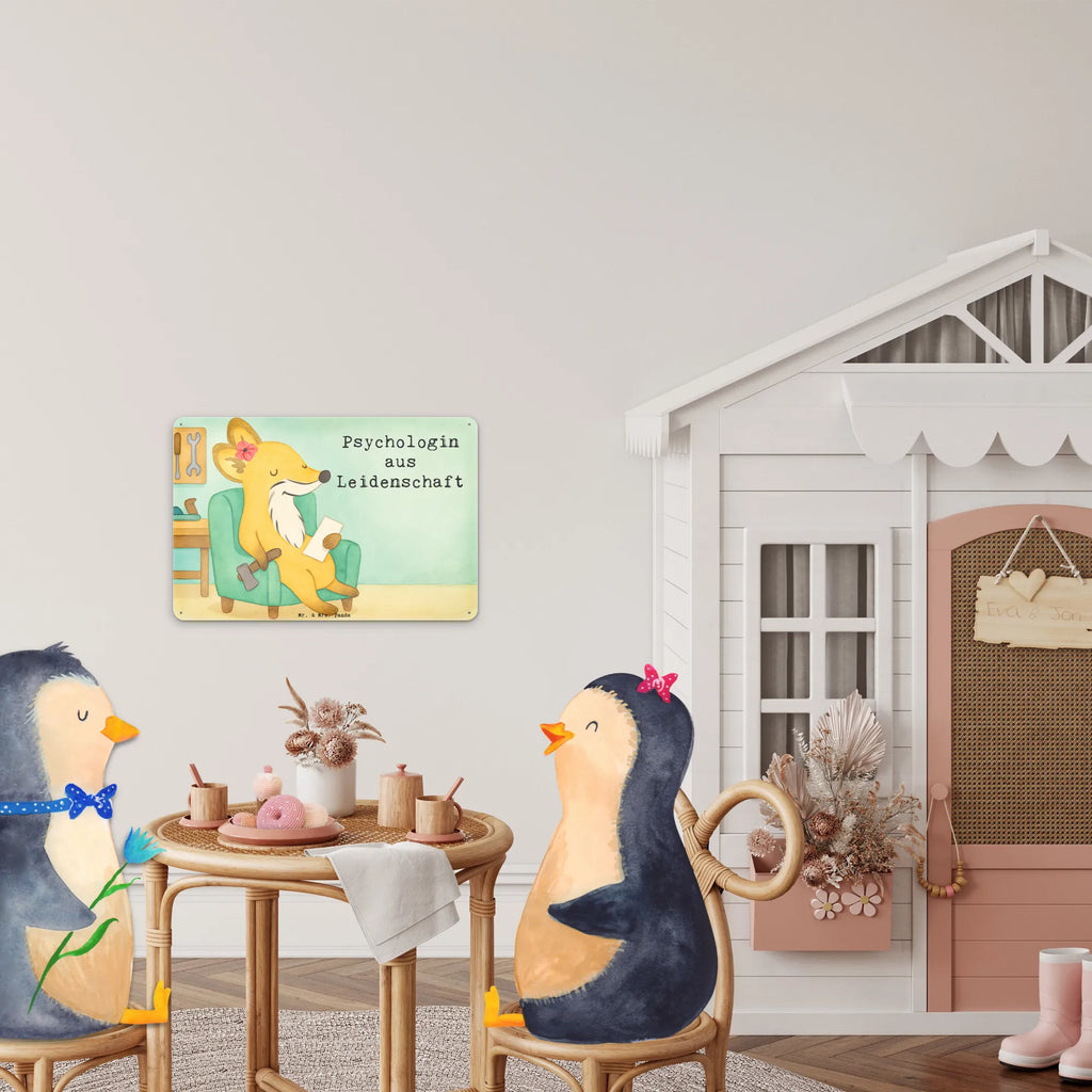 Metalowy szyld psycholożka Pasja Design Prezent, Dziękuję, Zawód, Wykształcenie, Jubileusz, Pożegnanie, Emerytura, Kolega, Koleżanka, Dawać, Pracownik, Współpracownik, Dziękuję bardzo