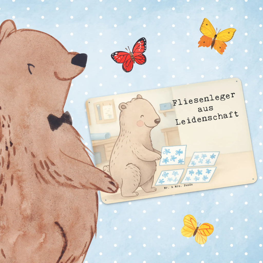 Metalowy szyld płytkarz pasja Design Prezent, Dziękuję, Zawód, Wykształcenie, Jubileusz, Pożegnanie, Emerytura, Kolega, Koleżanka, Dawać, Pracownik, Współpracownik, Dziękuję bardzo