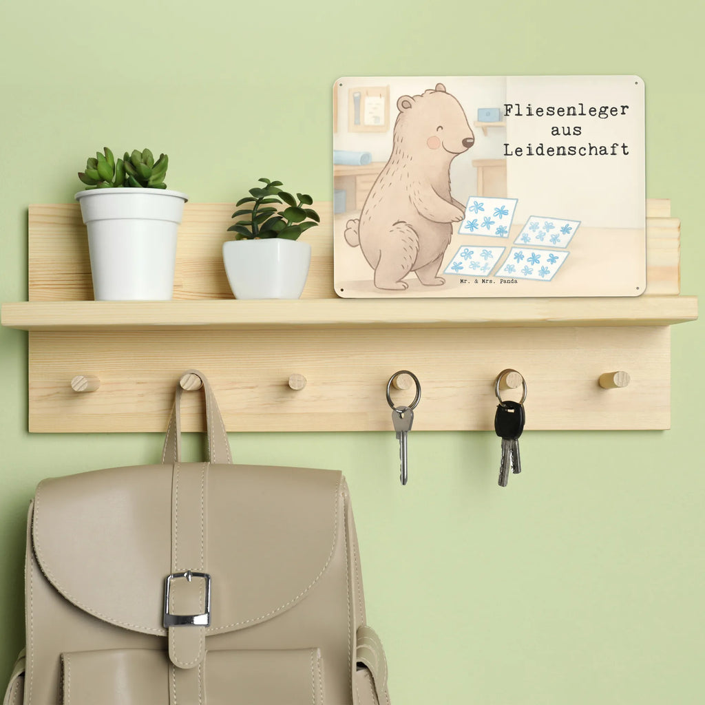 Metalowy szyld płytkarz pasja Design Prezent, Dziękuję, Zawód, Wykształcenie, Jubileusz, Pożegnanie, Emerytura, Kolega, Koleżanka, Dawać, Pracownik, Współpracownik, Dziękuję bardzo