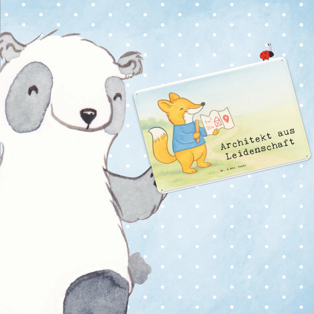 Tin sign architect Passion Design gift, sayings, gift idea, best, farewell gift, passing exam, anniversary, retirement, promotion, job start, profession