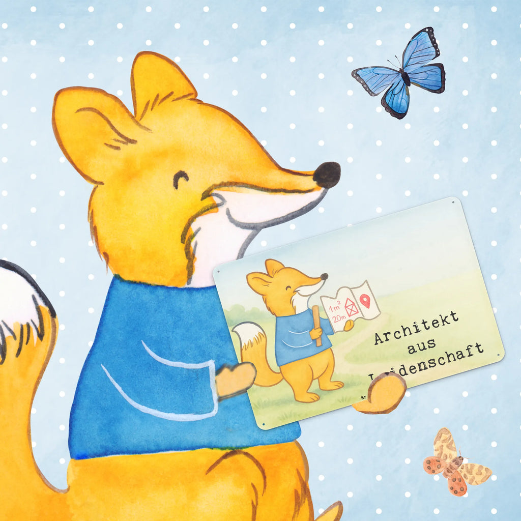 Tin sign architect Passion Design gift, sayings, gift idea, best, farewell gift, passing exam, anniversary, retirement, promotion, job start, profession