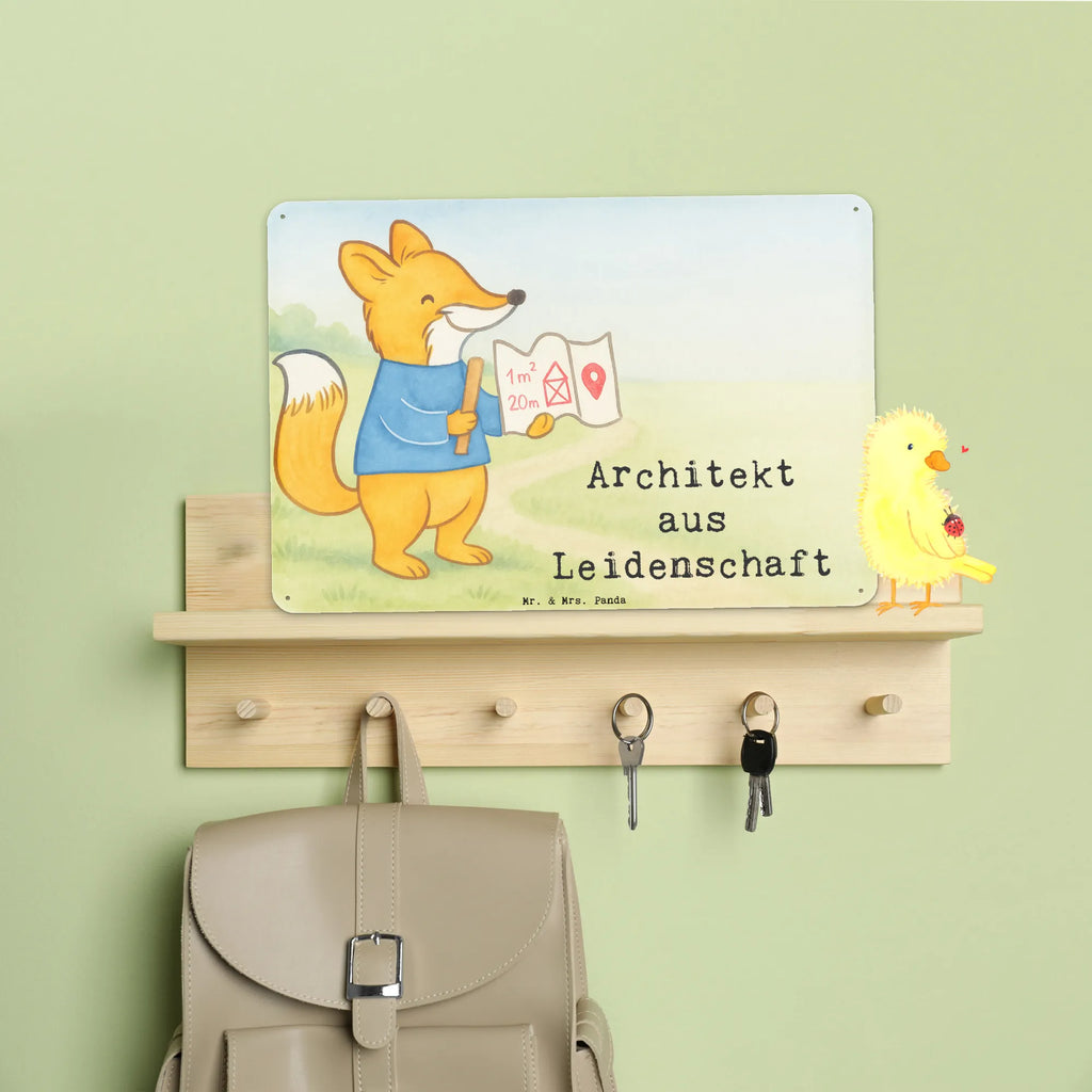 Tin sign architect Passion Design gift, sayings, gift idea, best, farewell gift, passing exam, anniversary, retirement, promotion, job start, profession