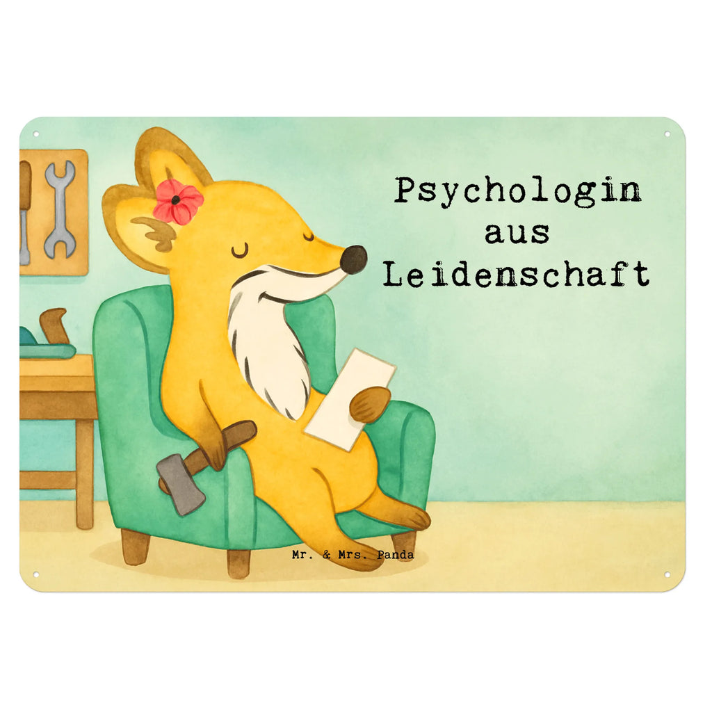 Metalowy szyld psycholożka Pasja Design Prezent, Dziękuję, Zawód, Wykształcenie, Jubileusz, Pożegnanie, Emerytura, Kolega, Koleżanka, Dawać, Pracownik, Współpracownik, Dziękuję bardzo