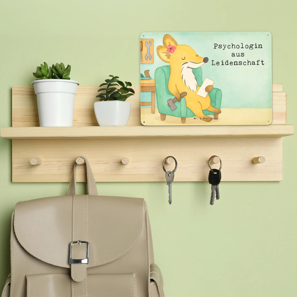 Metalowy szyld psycholożka Pasja Design Prezent, Dziękuję, Zawód, Wykształcenie, Jubileusz, Pożegnanie, Emerytura, Kolega, Koleżanka, Dawać, Pracownik, Współpracownik, Dziękuję bardzo