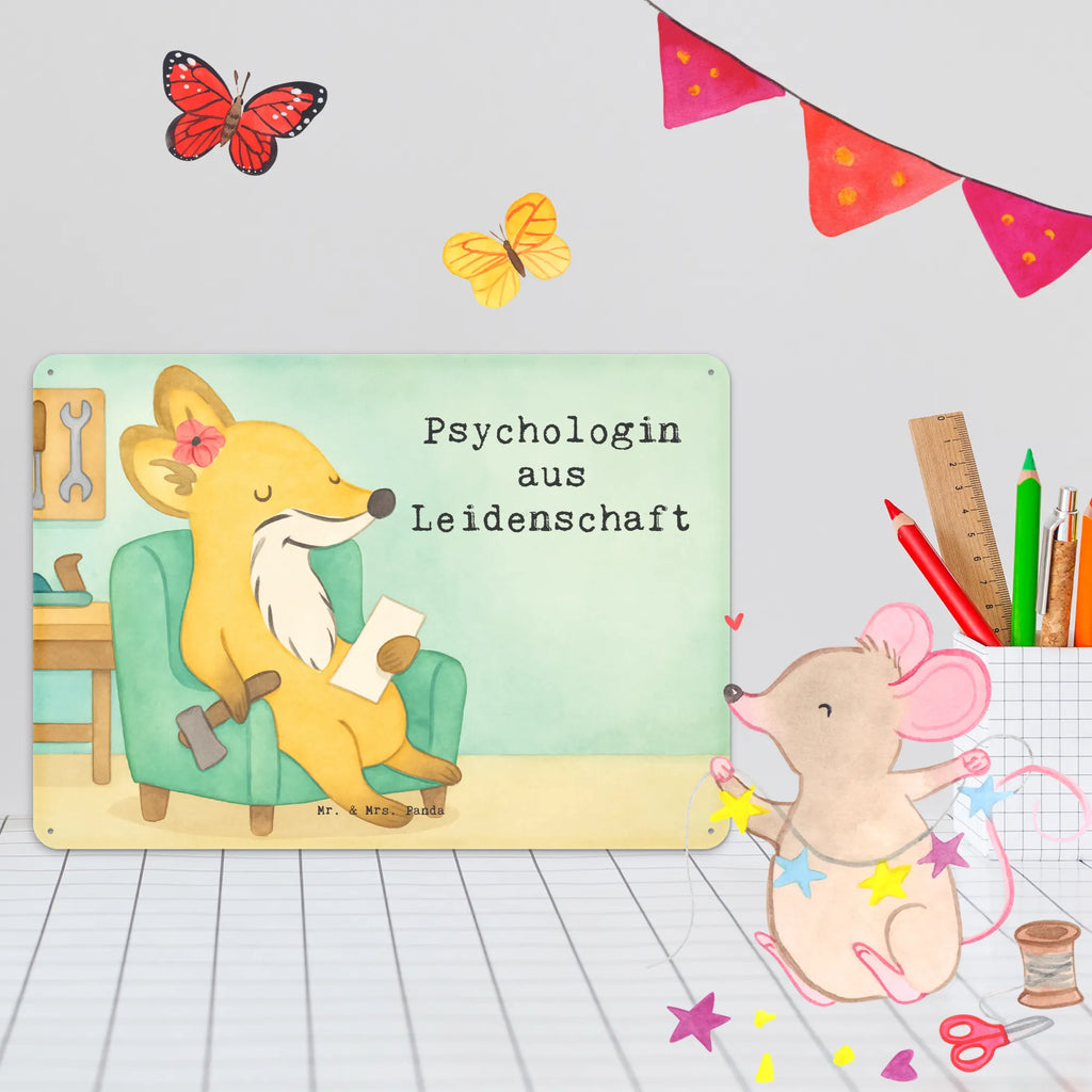 Metalowy szyld psycholożka Pasja Design Prezent, Dziękuję, Zawód, Wykształcenie, Jubileusz, Pożegnanie, Emerytura, Kolega, Koleżanka, Dawać, Pracownik, Współpracownik, Dziękuję bardzo