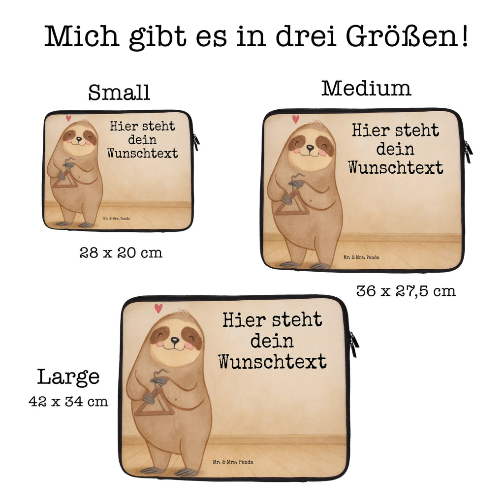 Personalized Notebook Bag sloth Triangle Design Instruments, gifts for musicians, music enthusiasts