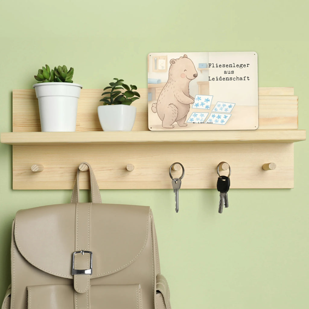 Metalowy szyld płytkarz pasja Design Prezent, Dziękuję, Zawód, Wykształcenie, Jubileusz, Pożegnanie, Emerytura, Kolega, Koleżanka, Dawać, Pracownik, Współpracownik, Dziękuję bardzo