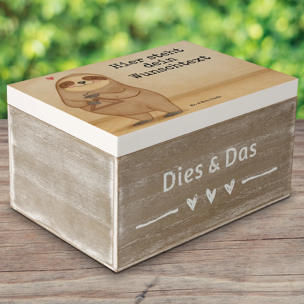 Personalizowane drewniane pudełko leniwiec trójkąt Design Instrumenty, prezenty dla muzyków, miłośników muzyki