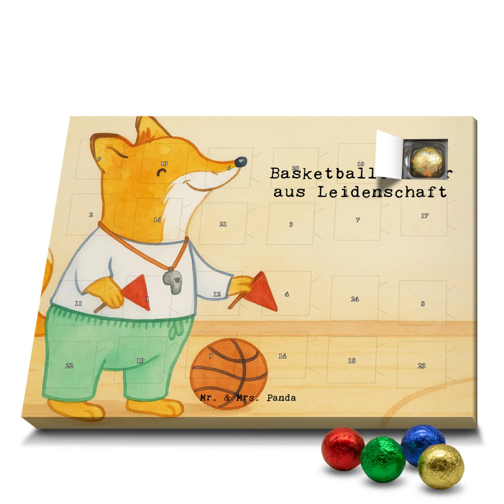 Chocolate advent calendar Basketball coach Passion Design anniversary, gift idea, retirement, profession, promotion, job start, best, farewell gift, sayings, gift, passing exam