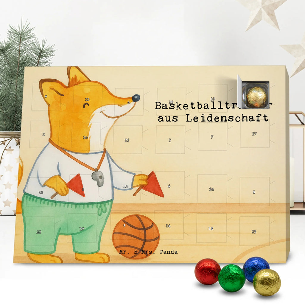 Chocolate advent calendar Basketball coach Passion Design anniversary, gift idea, retirement, profession, promotion, job start, best, farewell gift, sayings, gift, passing exam