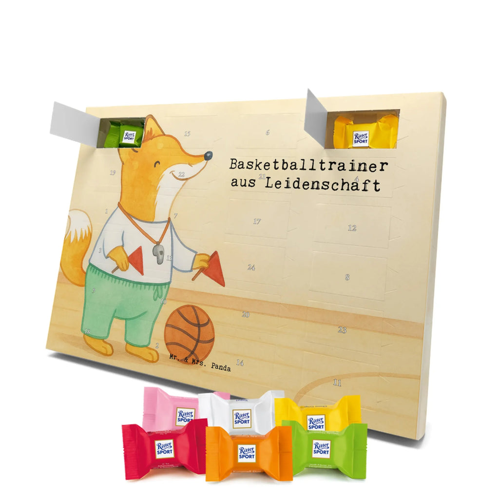 Chocolate advent calendar Basketball coach Passion Design anniversary, gift idea, retirement, profession, promotion, job start, best, farewell gift, sayings, gift, passing exam