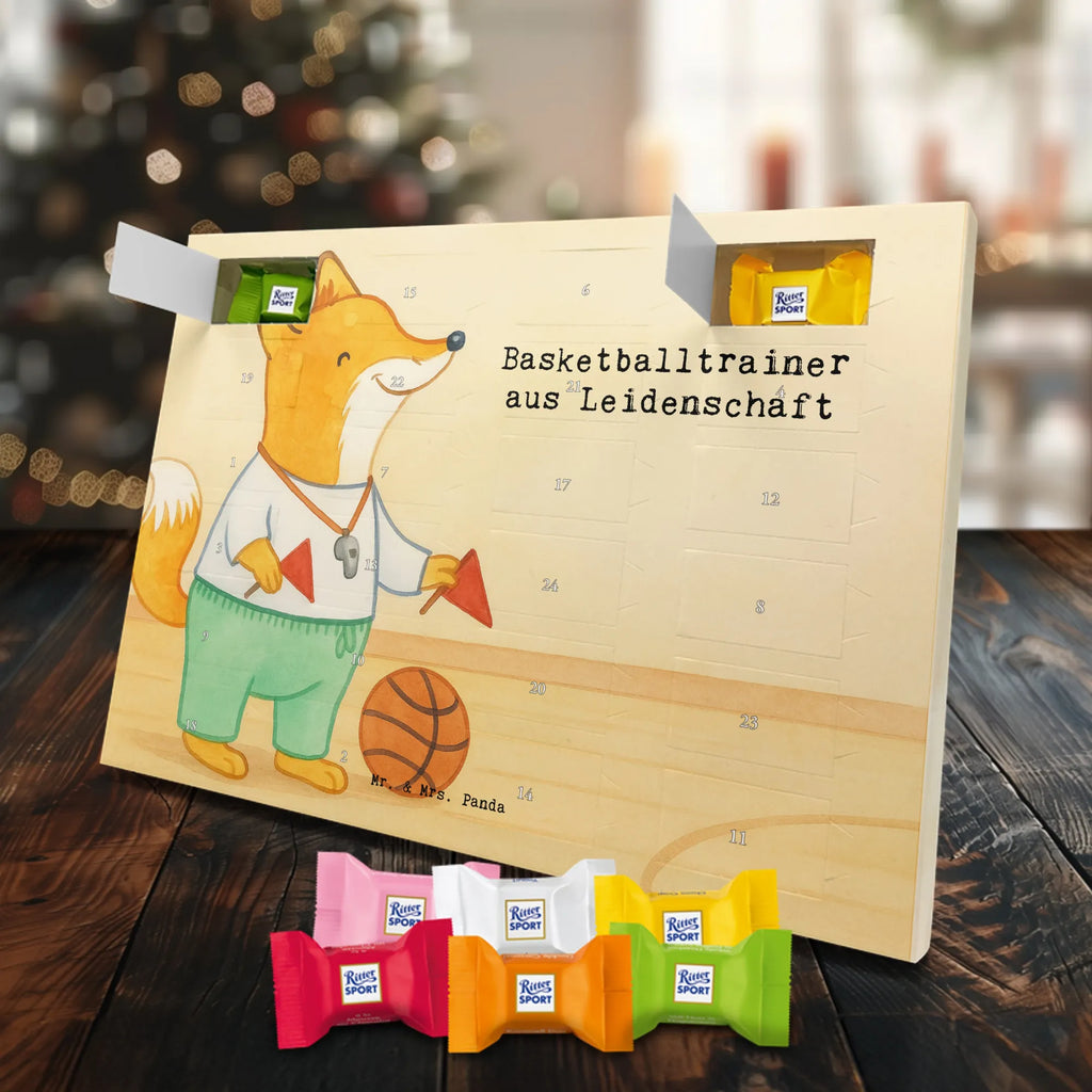 Chocolate advent calendar Basketball coach Passion Design anniversary, gift idea, retirement, profession, promotion, job start, best, farewell gift, sayings, gift, passing exam