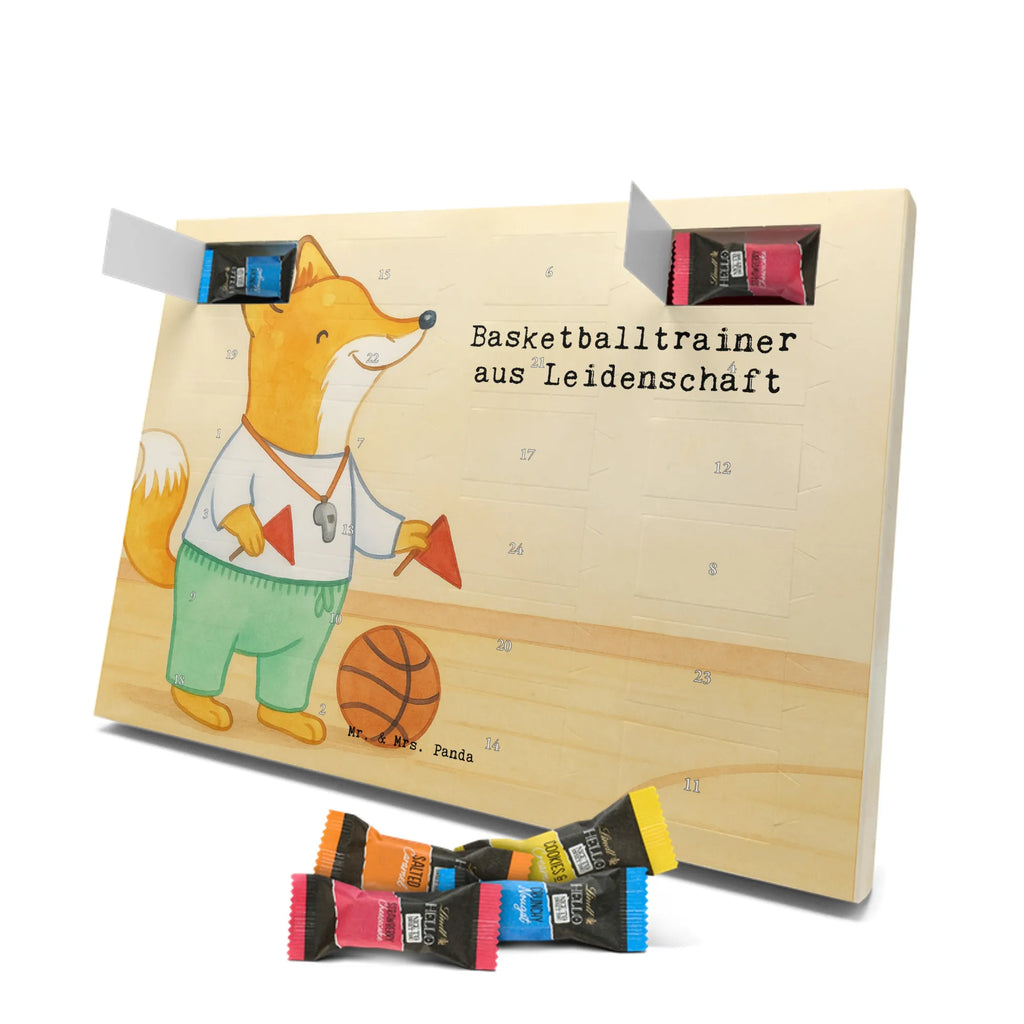 Chocolate advent calendar Basketball coach Passion Design anniversary, gift idea, retirement, profession, promotion, job start, best, farewell gift, sayings, gift, passing exam