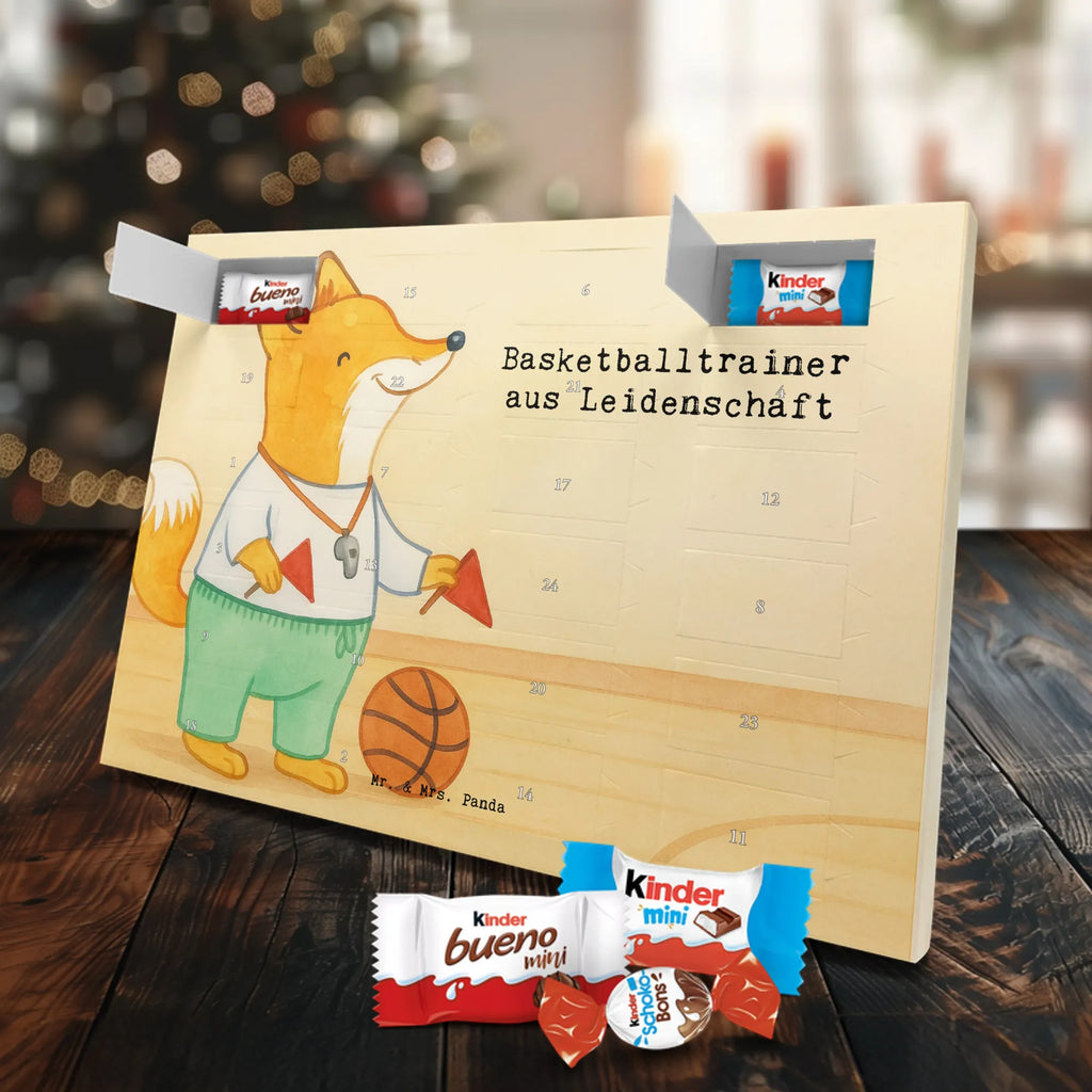 Chocolate advent calendar Basketball coach Passion Design anniversary, gift idea, retirement, profession, promotion, job start, best, farewell gift, sayings, gift, passing exam