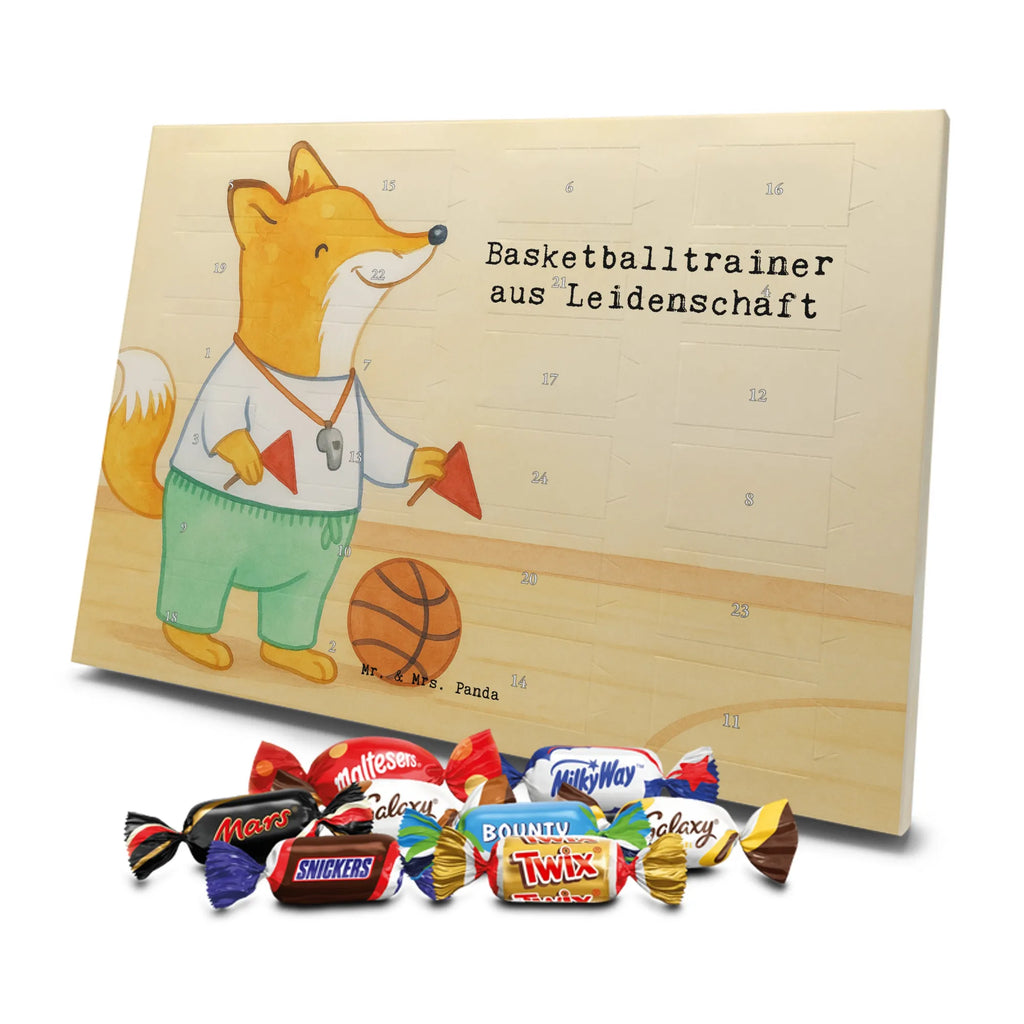 Chocolate advent calendar Basketball coach Passion Design anniversary, gift idea, retirement, profession, promotion, job start, best, farewell gift, sayings, gift, passing exam