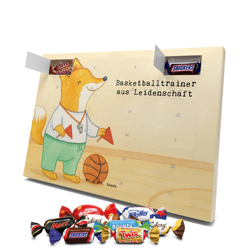 Chocolate advent calendar Basketball coach Passion Design anniversary, gift idea, retirement, profession, promotion, job start, best, farewell gift, sayings, gift, passing exam