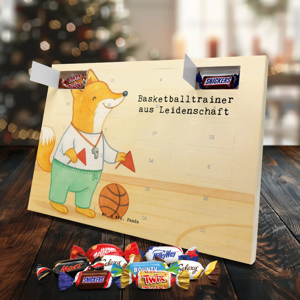 Chocolate advent calendar Basketball coach Passion Design anniversary, gift idea, retirement, profession, promotion, job start, best, farewell gift, sayings, gift, passing exam