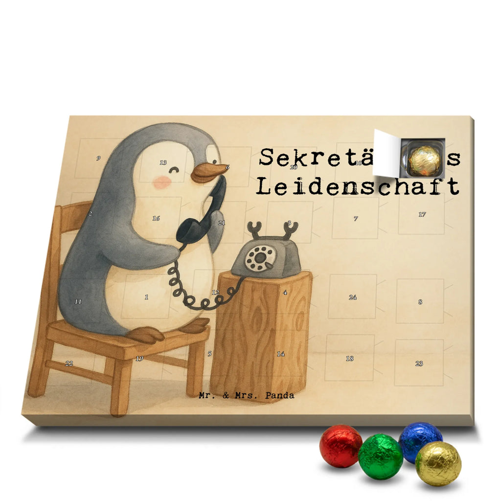 Chocolate advent calendar Secretary Passion Design profession, job start, promotion, retirement, anniversary, passing exam, farewell gift, best, gift, gift idea, sayings