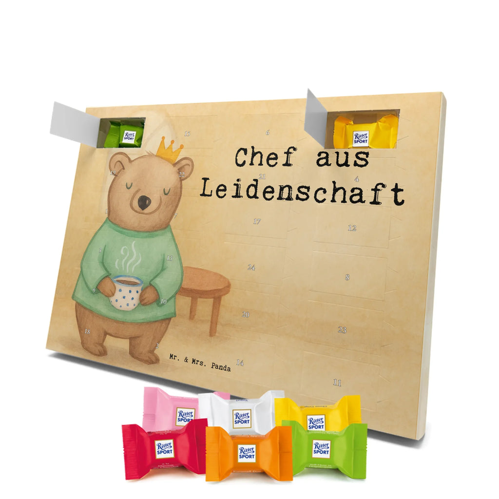 Chocolate advent calendar Boss Passion Design profession, job start, promotion, retirement, anniversary, passing exam, farewell gift, best, gift, gift idea, sayings