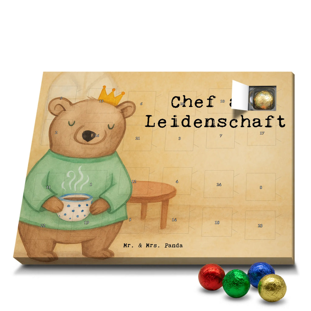 Chocolate advent calendar Boss Passion Design profession, job start, promotion, retirement, anniversary, passing exam, farewell gift, best, gift, gift idea, sayings