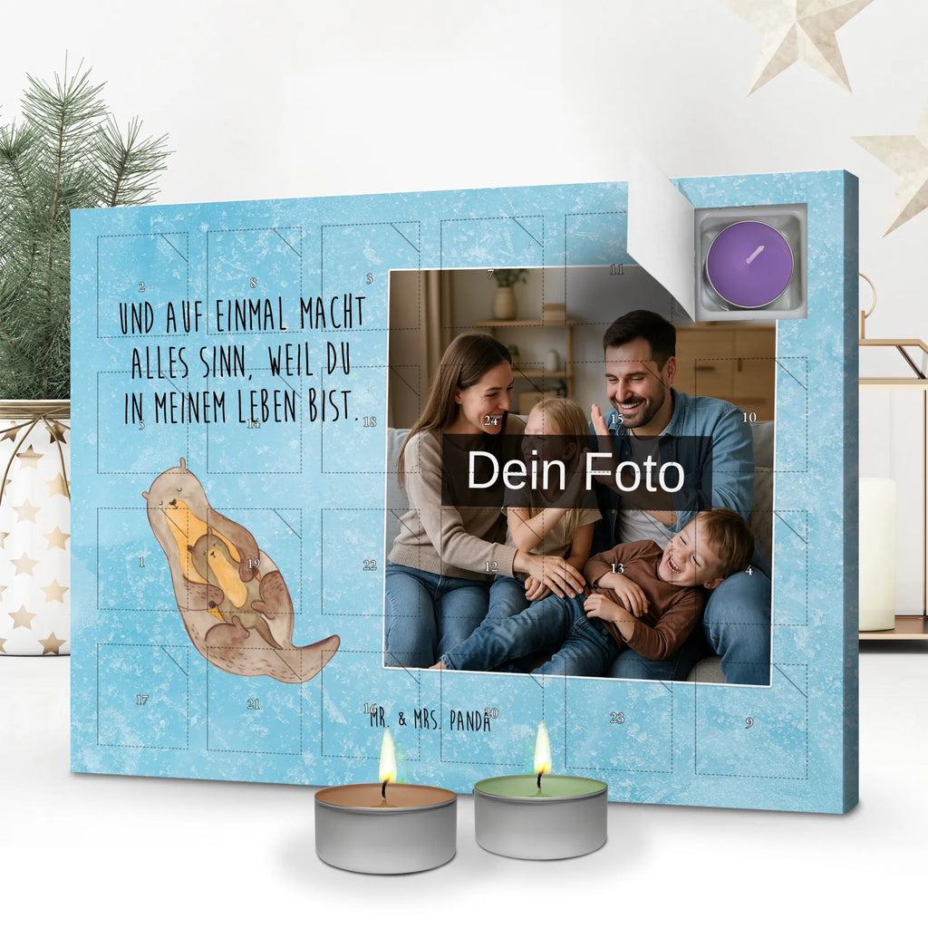 Personalisierter Duftkerzen Foto Adventskalender Otter Kind Personalisierter Duftkerzen Foto Adventskalender, Otter, Fischotter, Seeotter, Otter Seeotter See Otter