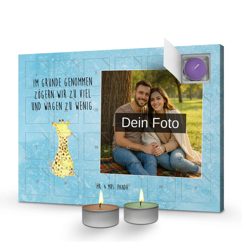 Personalisierter Duftkerzen Foto Adventskalender Giraffe Zufrieden Personalisierter Duftkerzen Foto Adventskalender, Afrika, Wildtiere, Abenteuer, Giraffe, Glück, Zufrieden