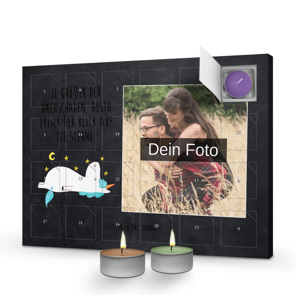  Jednorożec gwiaździste niebo Personalisierter Duftkerzen Foto Adventskalender, Unicorn, Einhorn, Einhörner, Einhorn Deko, Sternenhimmel, Sterne, Dachschaden, Verrückt
