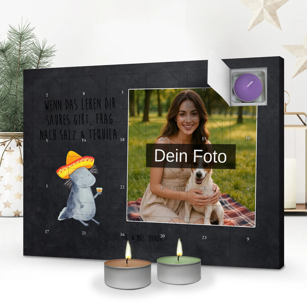 Personalisierter Duftkerzen Foto Adventskalender Axolotl Tequila Personalisierter Duftkerzen Foto Adventskalender, Axolotl, Molch, Mexico, Tequila, Lurch, Sombrero, Lurche, Axolot, Spruch, Motivation, Feuerdrache, Schwanzlurch, Feuersalamander, Zitrone, Mexiko