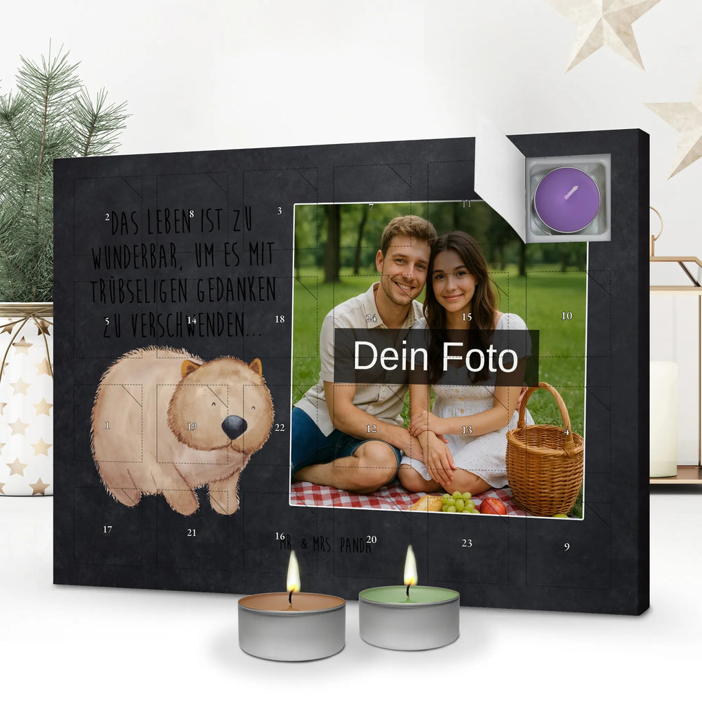  Wombat Personalisierter Duftkerzen Foto Adventskalender, Lustige Sprüche, Tiere, Tiermotive, Gute Laune, Spruch, Wombat, Motivation, Australien, Das Leben Ist schön