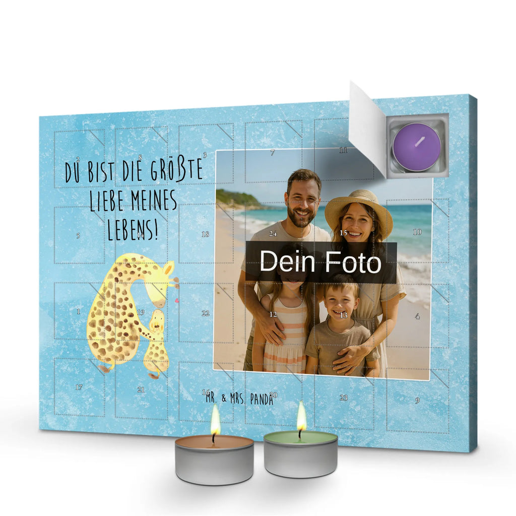 Personalisierter Duftkerzen Foto Adventskalender Giraffe Kind Personalisierter Duftkerzen Foto Adventskalender, Afrika, Wildtiere, Tochter, Giraffe, Kind, Sohn, Mutter, Lieblingsmensch, Mama