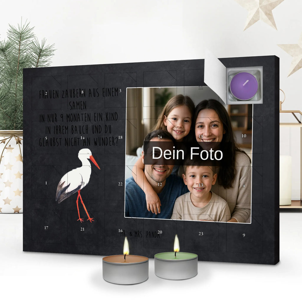 Personalisierter Duftkerzen Foto Adventskalender Storch Personalisierter Duftkerzen Foto Adventskalender, Lustige Sprüche, Tiere, Tiermotive, Gute Laune, Babybauch, Mutter, Schwanger, Schwangerschaft, Baby, Geburt, Mutter Werden, Storch, Störche, Mütter
