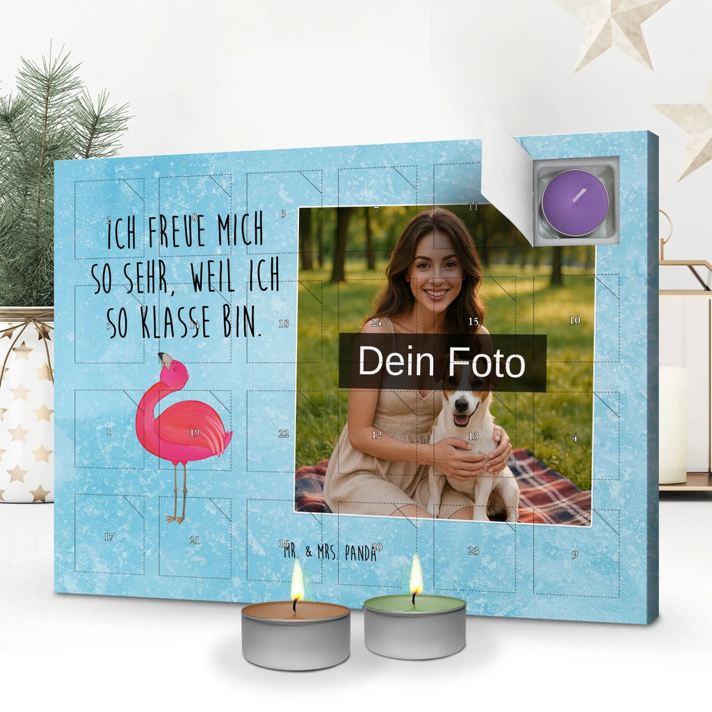  Flamingo Duma Personalisierter Duftkerzen Foto Adventskalender, Flamingo, Freude, Beste Freundin, Freundin, Schwester, Mama, Stolz, Tochter, Selbstakzeptanz, Selbstliebe