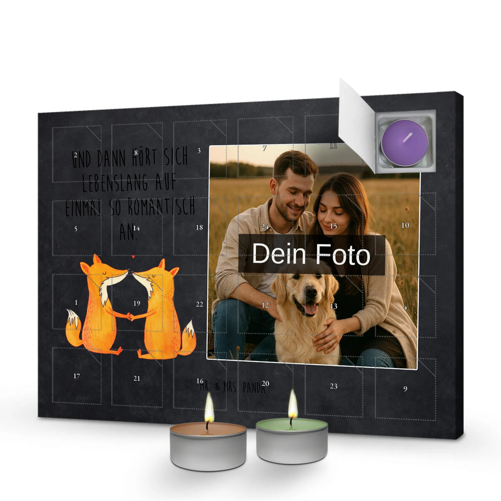  foxes Love Personalisierter Duftkerzen Foto Adventskalender, Fuchs, Verlobte, Partner, Fox, Liebesbeweis, Paar, Ehefrau, Freundin, Füchse, Ehe, Ehemann, Freund, Liebespaar, Liebe