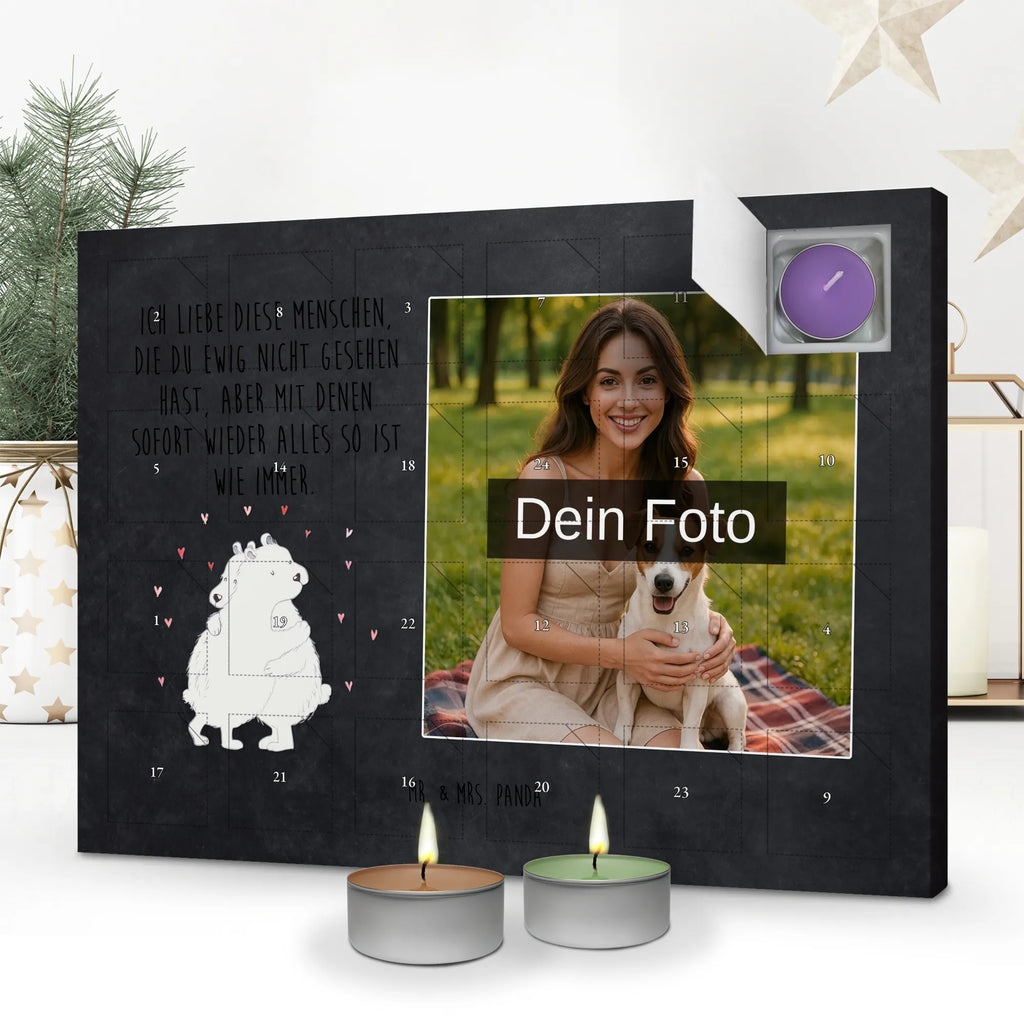 Personalisierter Duftkerzen Foto Adventskalender Eisbär Umarmen Personalisierter Duftkerzen Foto Adventskalender, Lustige Sprüche, Tiere, Tiermotive, Gute Laune
