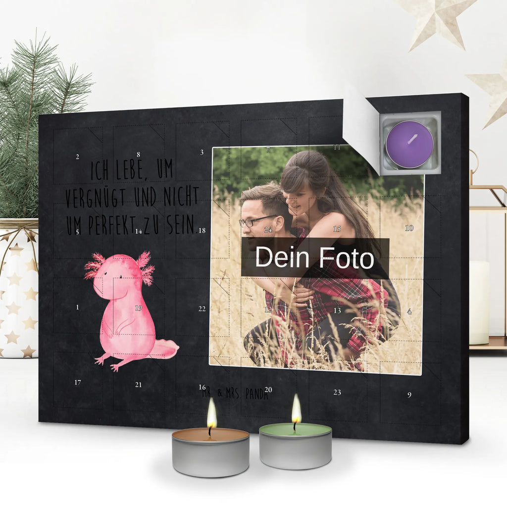  axolotl zero Personalisierter Duftkerzen Foto Adventskalender, Axolotl, Molch, Lebensweisheit, Zufrieden, Fröhlich, Lebensstil, Vergnügt, Weisheit, Axolot, Liebe, Freundin